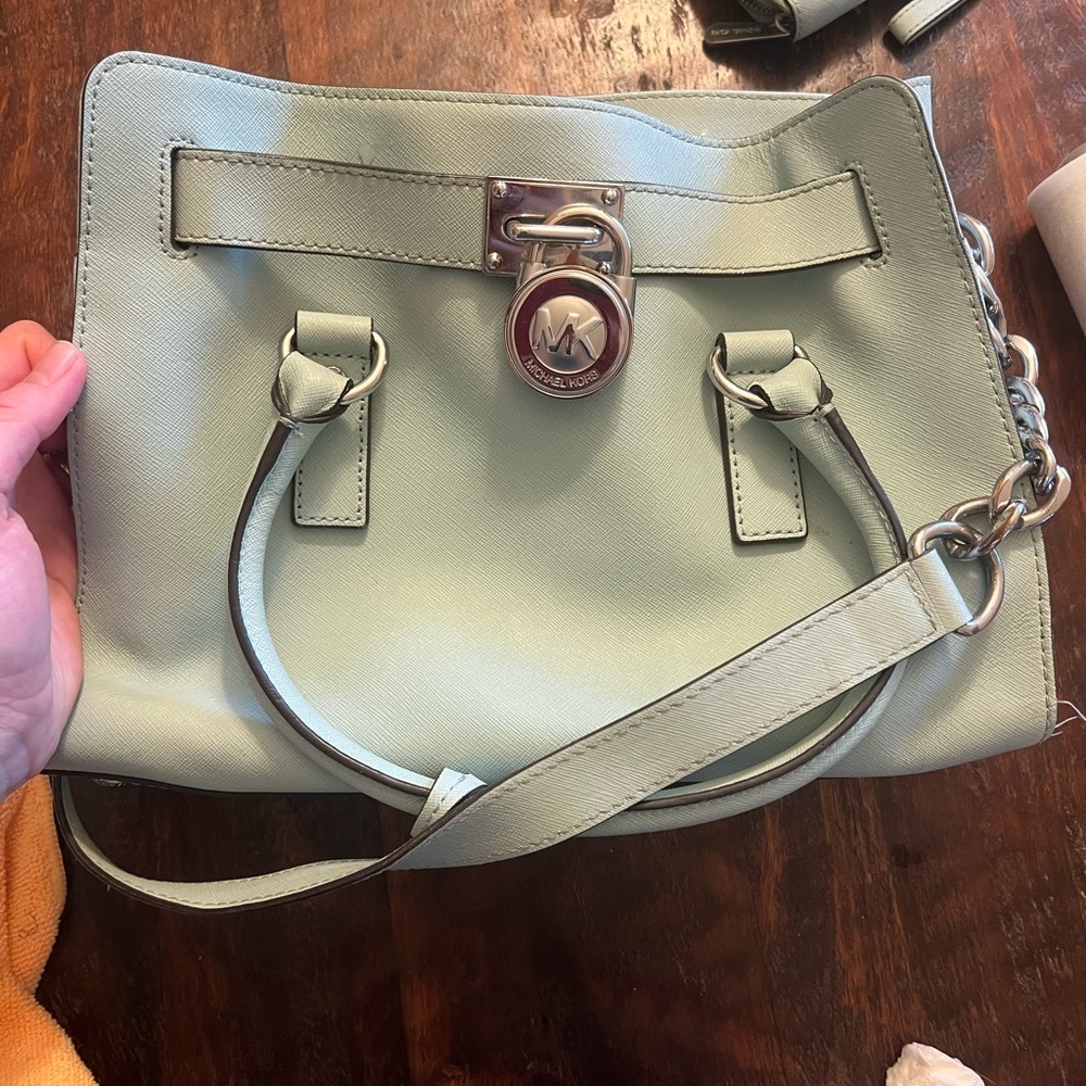 Michael Kors Mint Leather Handbag